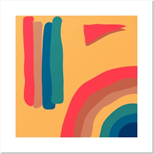 Modern Rainbow Posters and Art